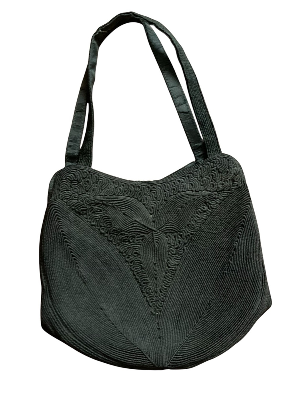 Vintage 1940s Corde Purse Black